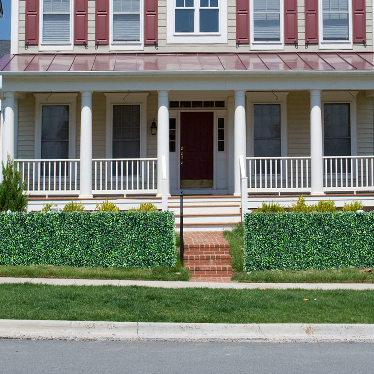 12 Pieces Artificial Plant Vertical Garden Wall Panels