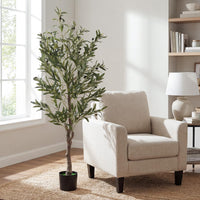 1.5M Tall Faux Greenery Plants with Realistic Fruits and Mosses