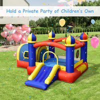 Inflatable Bounce House, 5 in 1 Bouncy Castle for Kids with Playhouse