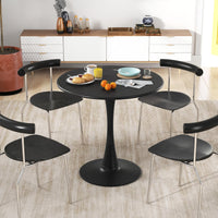 Giantex Round Dining Table, 80 cm Tulip Table with Anti-Slip PP Ring