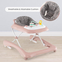 Foldable Baby Walker with Adjustable Height for Boys and Girls