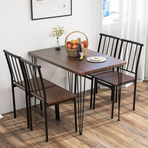 Giantex 5-Piece Dining Table Set for Small Space for Home Restaurant