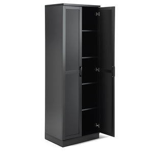 Giantex 178 cm Kitchen Pantry Cabinet, Utility Storage Cabinet w/ 2 Doors & 5 Shelves