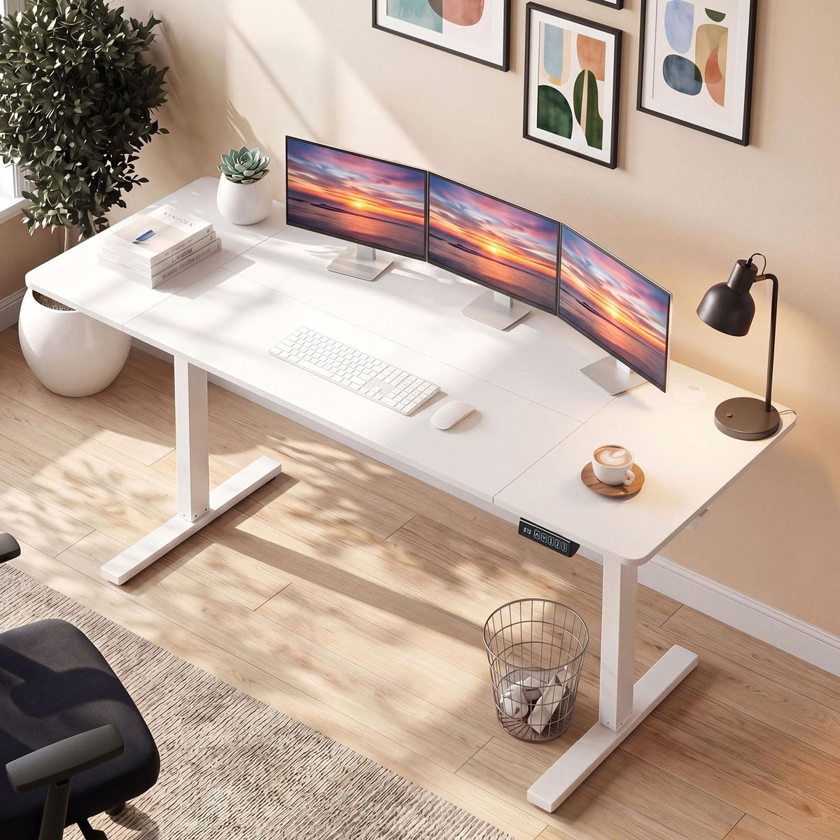 Giantex 160x60cm Electric Height Adjustable Standing Desk