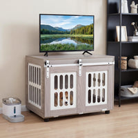 80 cm Dog Crate Furniture, Heavy Duty Indoor Wooden Dog Kennel