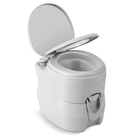 Portable Toilet, Outdoor Camping Toilet with 20L Detachable Waste Tank & Flush Pump