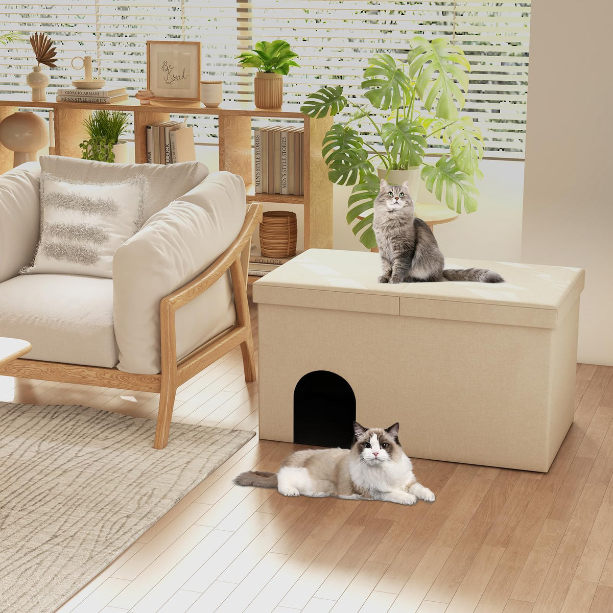 Cat Litter Box Enclosure Hidden Furniture