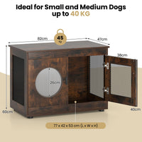 Dog Crate Furniture with Translucent Window for Small Medium Dogs