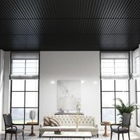 60.5 x 21.5cm 24-Pack PVC Slat Wall Panels for Interior Wall Decoration