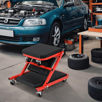 92 cm 2-in-1 Mechanic Creeper 150 kg Z Creeper Seat with Padded Seat