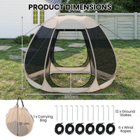 3 X 2.8 M Pop up Mesh Screen House for 4-6 People