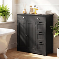 Giantex Bathroom Floor Cabinet, Large Storage Cabinet with 4 Drawers