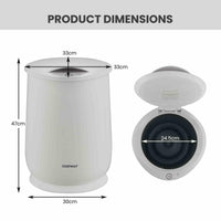 Towel Warmer Bucket with Flip-top Lid and Fragrance Holder