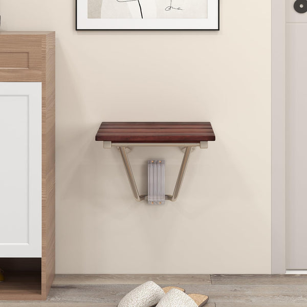 Folding Shower Seat, Wall Mount Shower Chair for Inside Showe