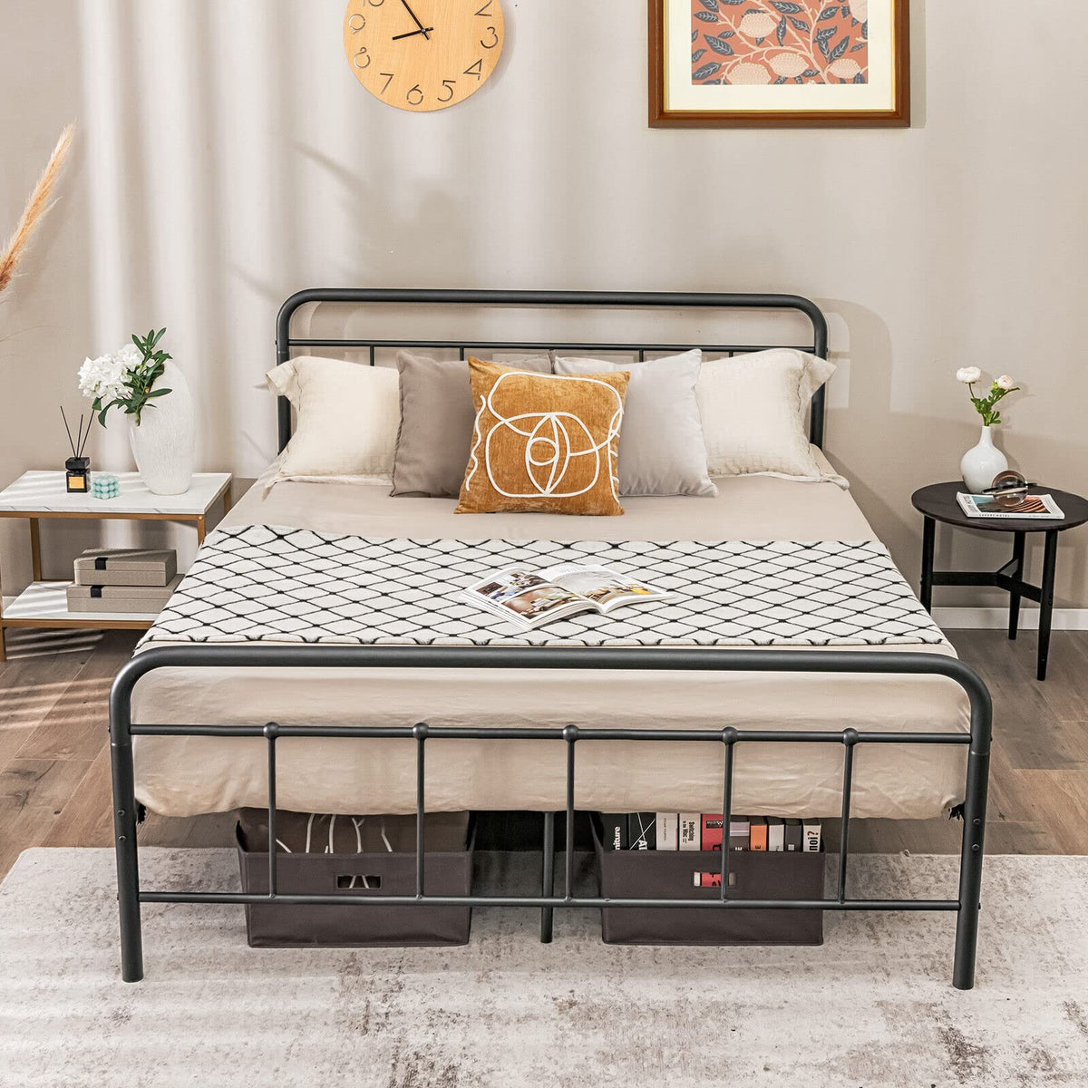 Giantex Metal Bed Frame, Modern Bed Frame with Headboard & Footboard