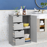 Giantex Bathroom Storage Cabinet with 4 Drawers & 1 Door