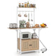 Giantex Bakers Rack Microwave Stand Drop Leaf