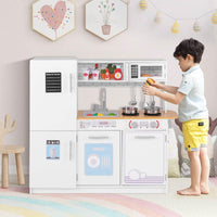 Kids Kitchen Playset with Stoves and Removable Sink