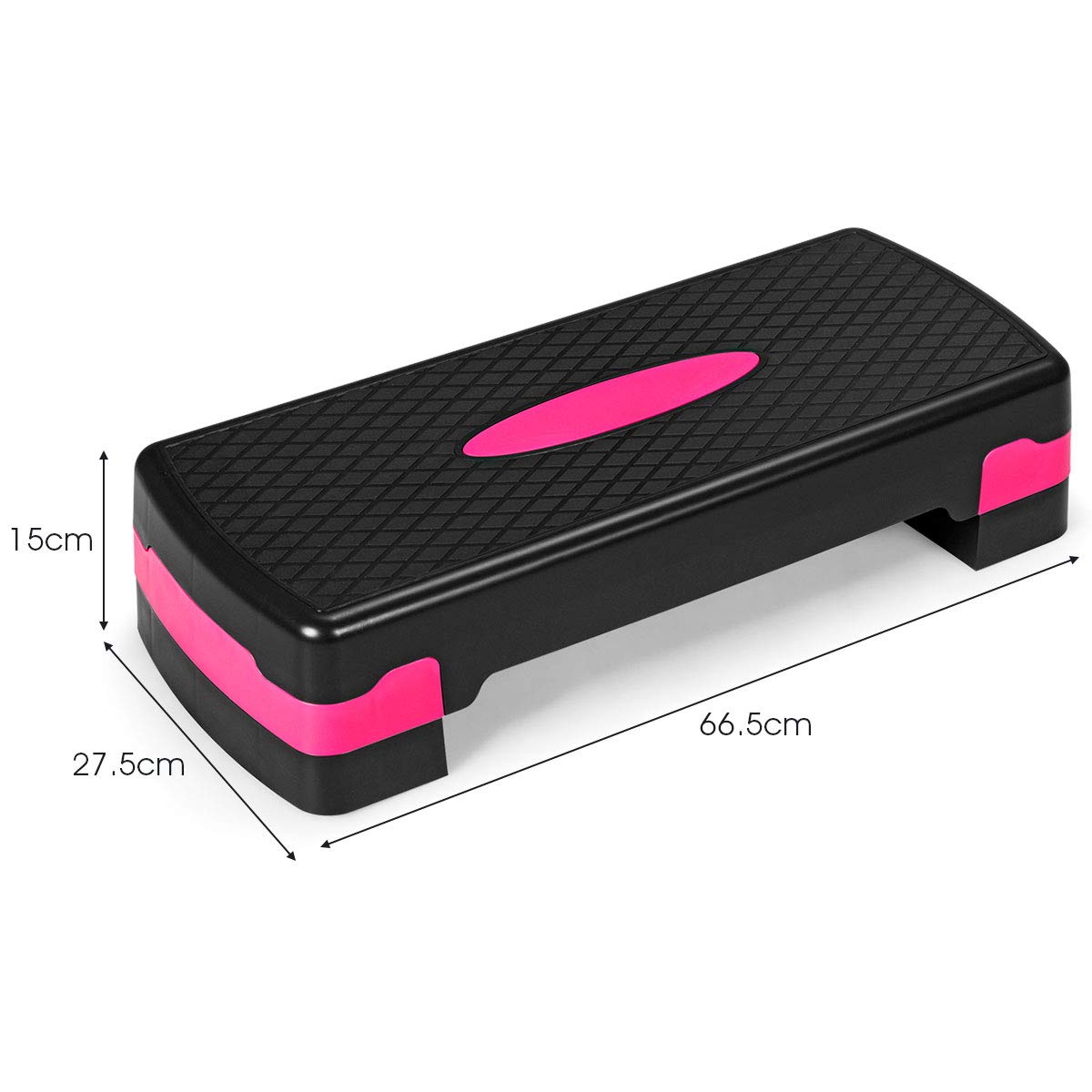 Adjustable Workout Aerobic Stepper Aerobic Exercise Step Platform with ...