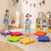 6 PCS Square Floor Cushions, Soft Sponge Floor Pillows