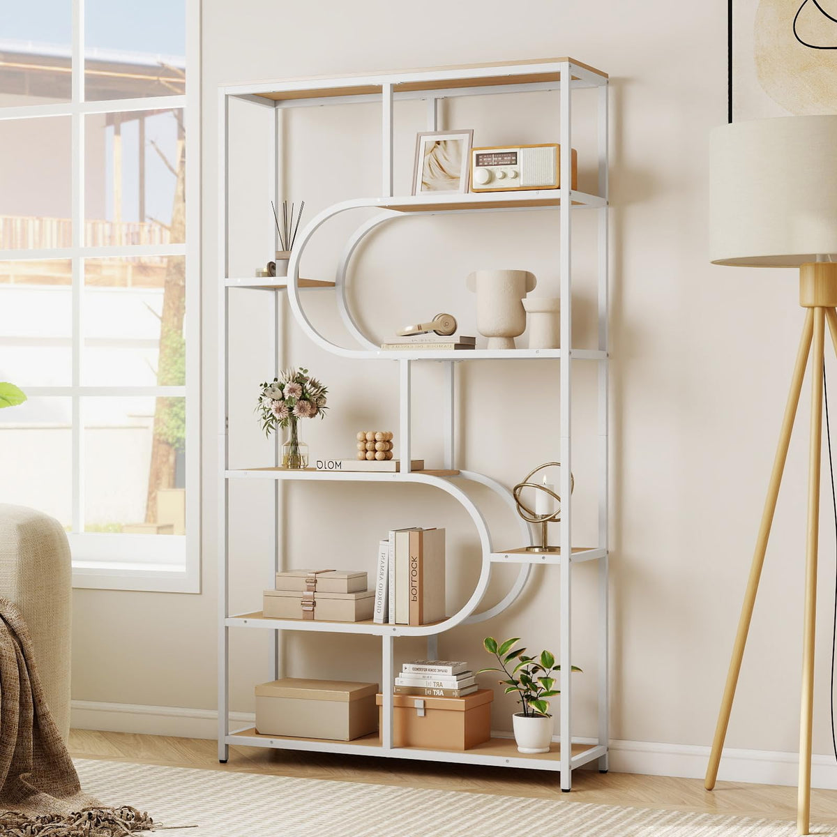 Giantex 5-Tier Bookshelf Etagere Bookcase