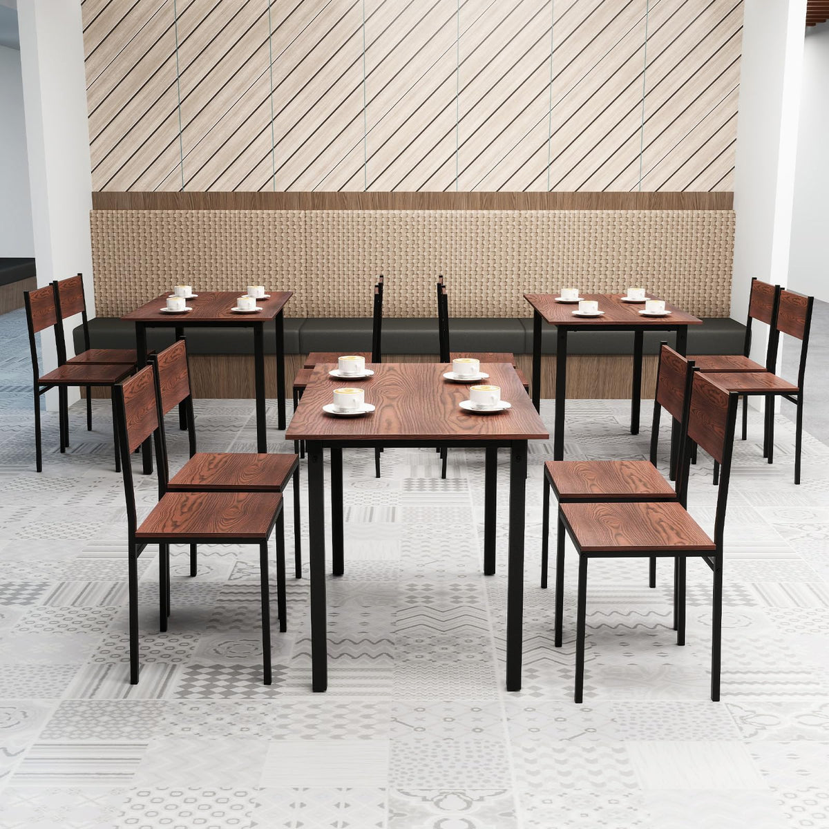 Dining Table Set for 4, Modern 5-Piece Kitchen Table & Chairs Set