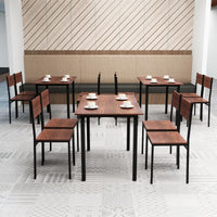 Dining Table Set for 4, Modern 5-Piece Kitchen Table & Chairs Set