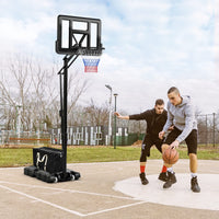 Basketball Hoop Stand 8-10FT/2.45-3.05m（Floor to Ring）Height Adjustable Basketball Hoop System w/ 44" Backboard