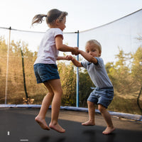 10/12/14 FT Outdoor Trampoline with Enclosure Net and Ladder