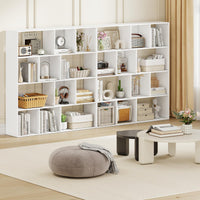 4-Tier Open Shelf Bookcase with 12 Storage Compartments