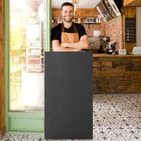 Giantex Rolling Lectern Stand, 105cm Presentation Podium with 2 Storage Shelves
