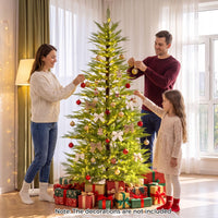 180cm Pre-Lit Artificial Christmas Tree w/ 890 Warm White Lights