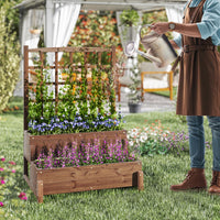 Giantex Raised Garden Bed with Legs and Trellis