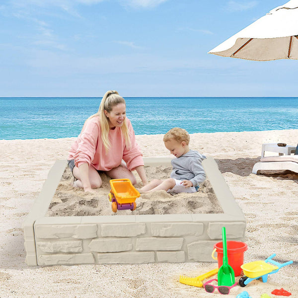 2-In-1 Sandbox with Waterproof Oxford Fabric Cover and Bottom Liner