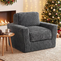 Furry Boneless Couch with Removable Cover and Pillow