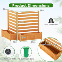 Air Conditioner Fence with Planter Box and No-Dig Kit