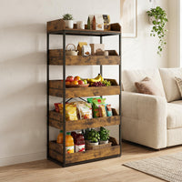 Giantex 5-Tier Food Storage Rack, Retail Snack Display Shelf