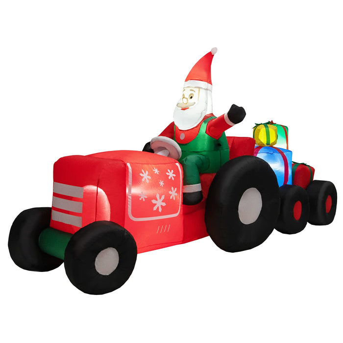 270CM Christmas Inflatable Truck with Santa Claus & Gifts