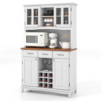 Kitchen Buffet with Hutch Tall Kitchen Pantry Cabinet