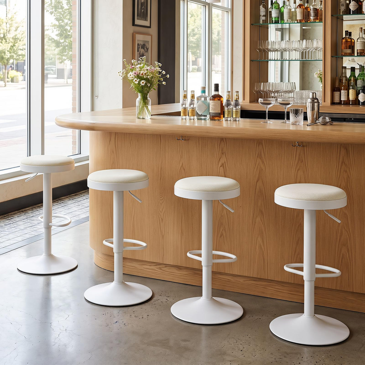 Giantex Bar Stools Set of 2, Kitchen Bar Stools Counter Height Chairs