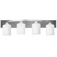 Wall Mounted Vanity Lamp with White Glass Shade for Bedroom/Living Room