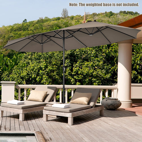 M Double-Sided Patio Umbrella, Outdoor Extra Large Umbrella W