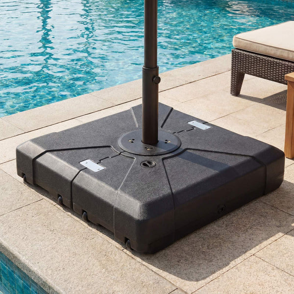 Cantilever Umbrella Base with Wheels,180kgWater&Sand Fillable Weighted Stand