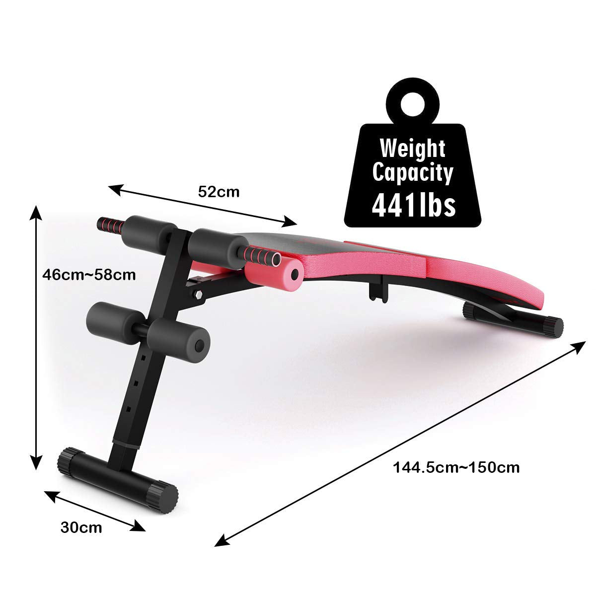 Foldable Workout Slant Bench for Home Gym