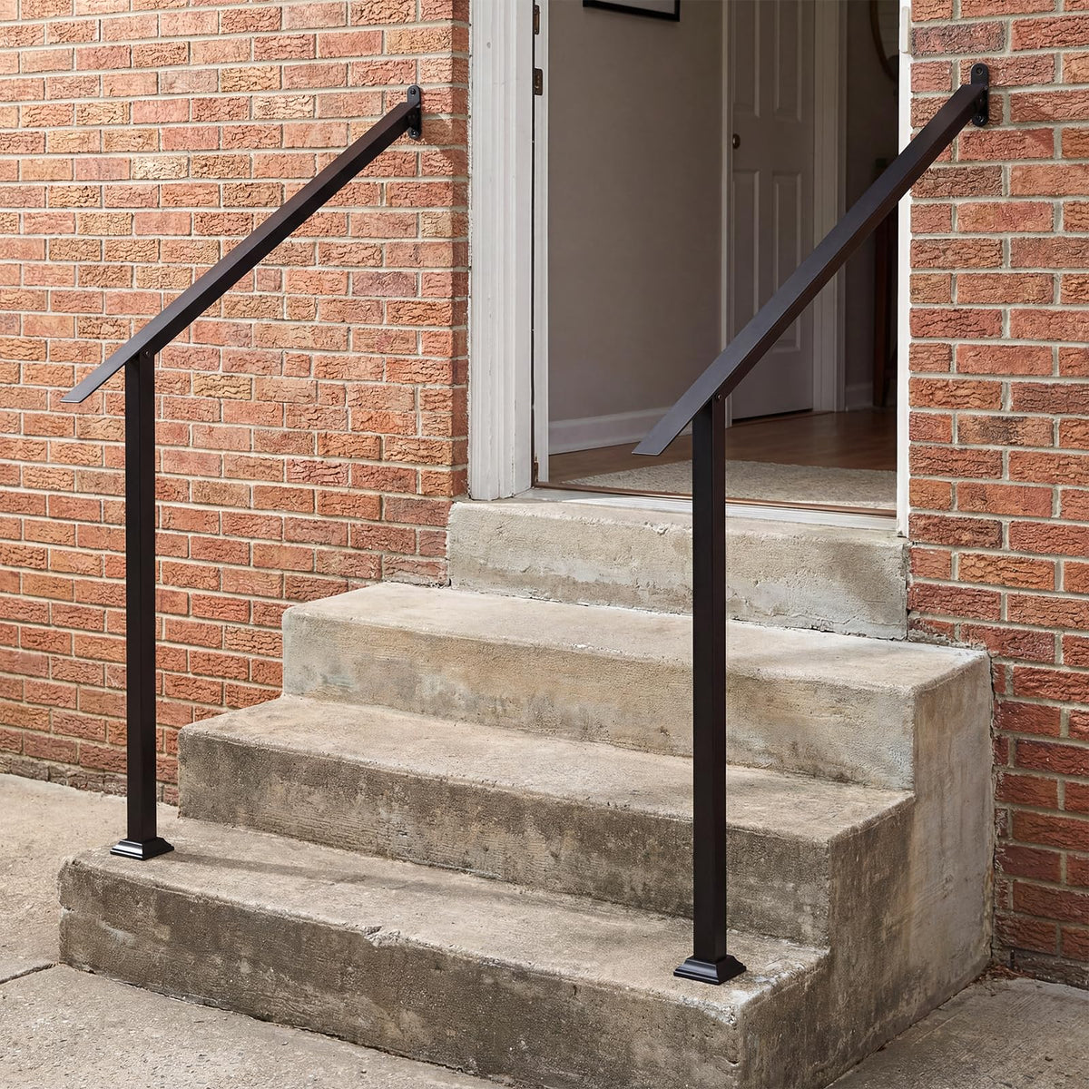 Wall Mount Adjustable Galvanized Steel Handrail for Outdoor Steps
