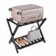 Giantex Bamboo Luggage Rack, Folding Suitcase Stand
