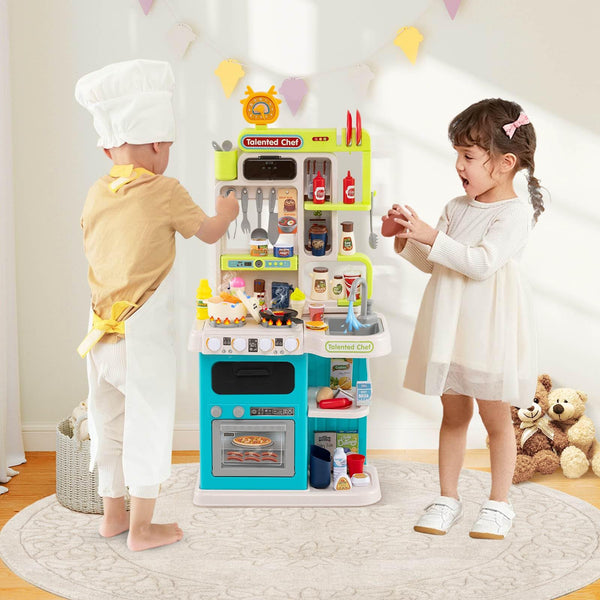 95 PCS Kids Kitchen Playset, Pretend Play Kitchen