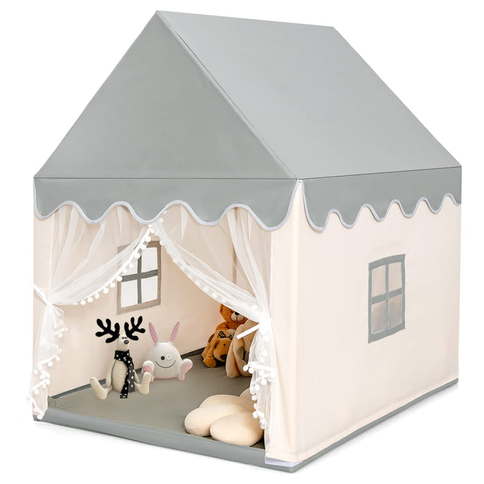 Kids Playhouse With Washable Soft Mat and Mesh Window