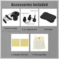 Inflatable Car Air Mattress, Backseat SUV Air Bed w/Pillow