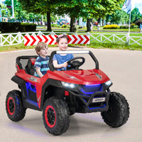 2-Seater Ride on Car, 12V Electric UTV w/Remote Control, Spring Suspension, High/Low Speed